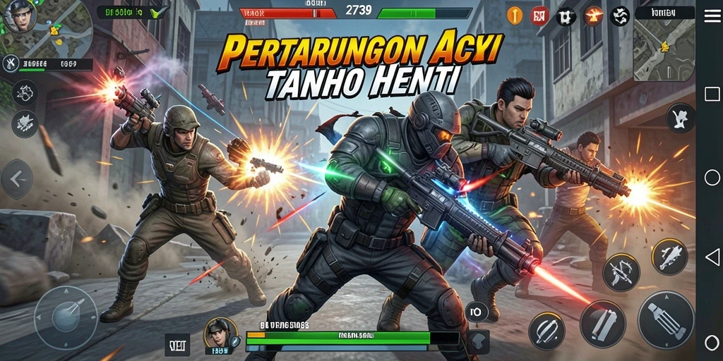 Tangkapan layar gameplay <strong>2739</strong> yang mendebarkan saat karakter bertarung.