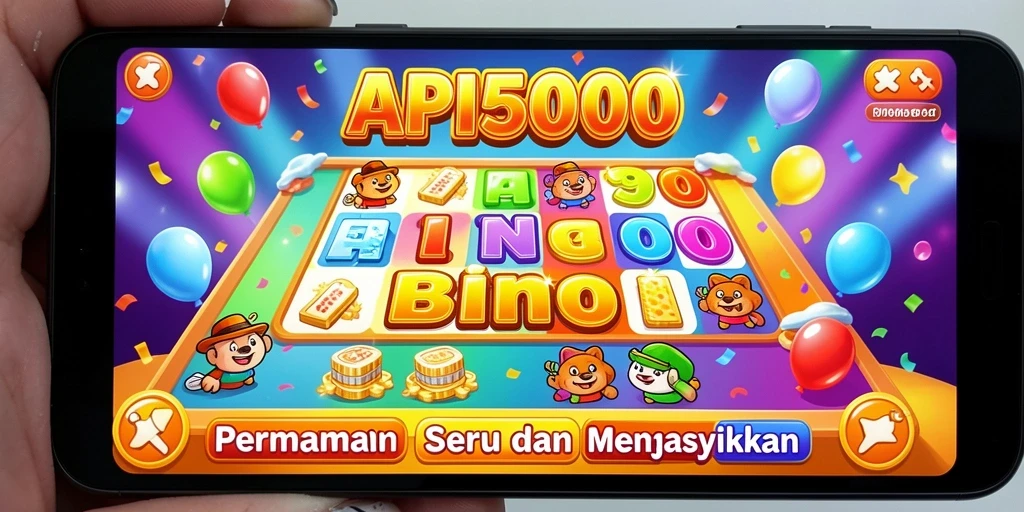 Screenshot gameplay Bingo di API5000 yang seru dan interaktif.