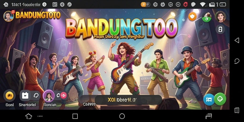 Screenshot utama BANDUNGTOTO menampilkan gameplay musik yang seru.