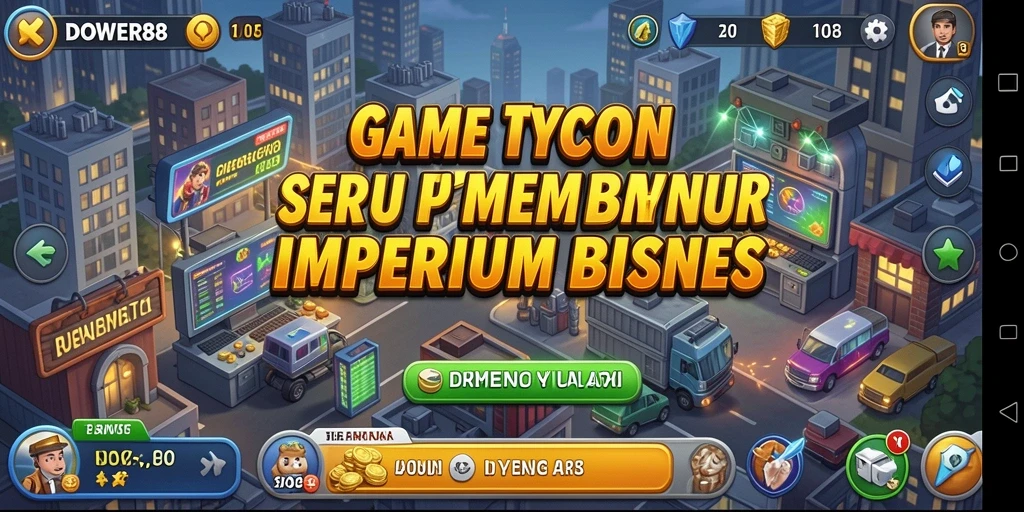 Tampilan gameplay DOWER88 yang menarik dalam membangun bisnis.