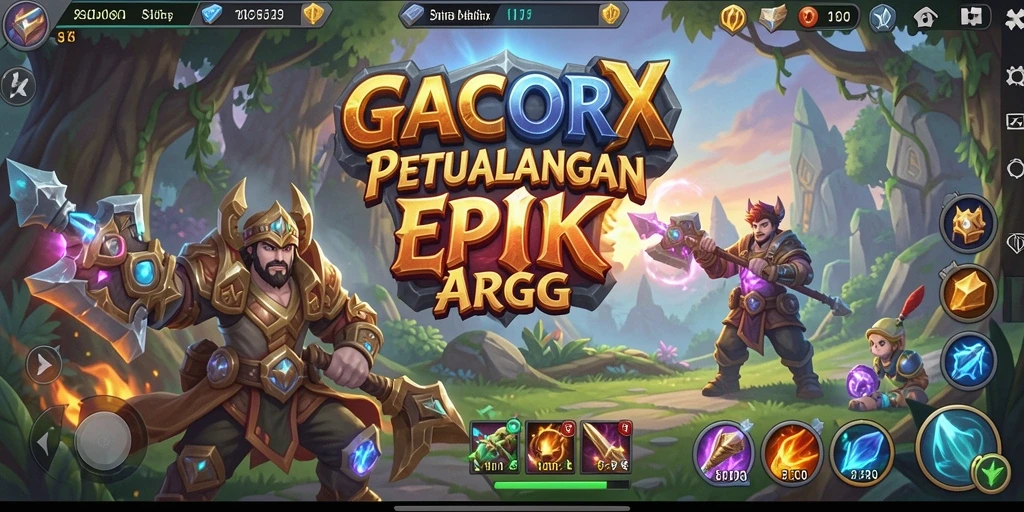 Screenshot menampilkan aksi pertarungan intens di GACORX.