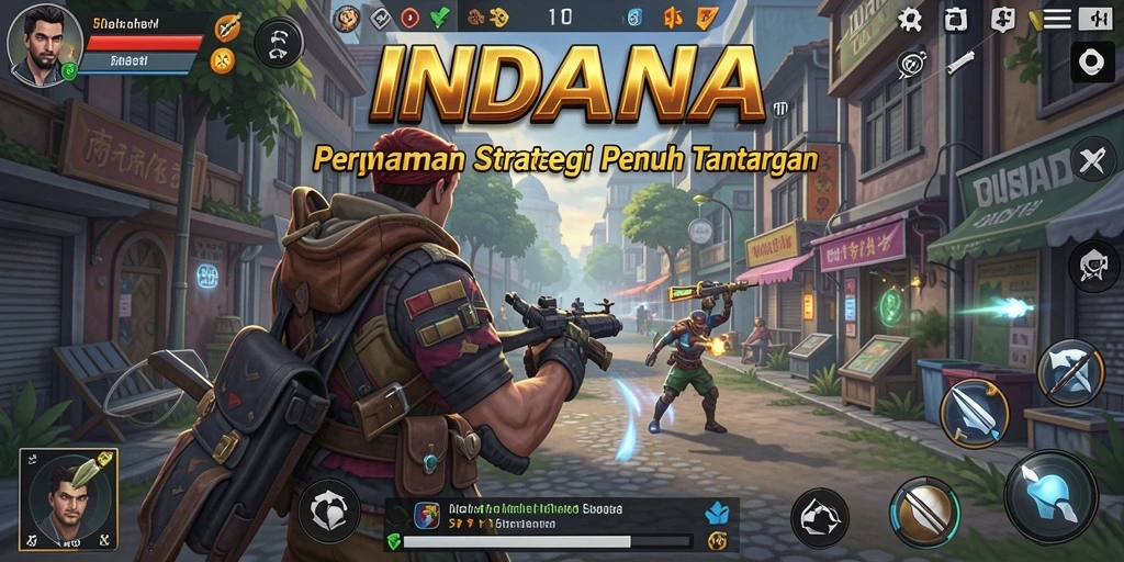 Tampilan grafis menarik saat gameplay INDAAA dengan tantangan strategi.