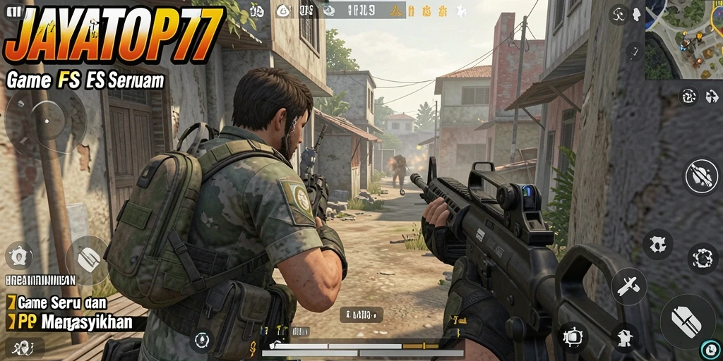 Tangkapan layar menampilkan aksi seru dalam JAYATOP77 FPS.