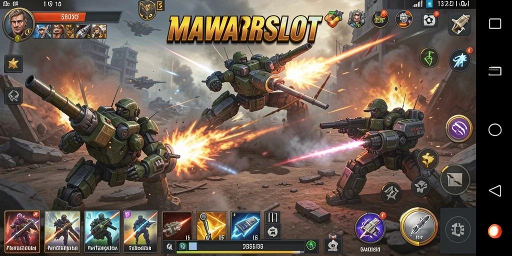 Tampilan gameplay seru dari MAWARSLOT dengan strategi pertempuran yang menantang.