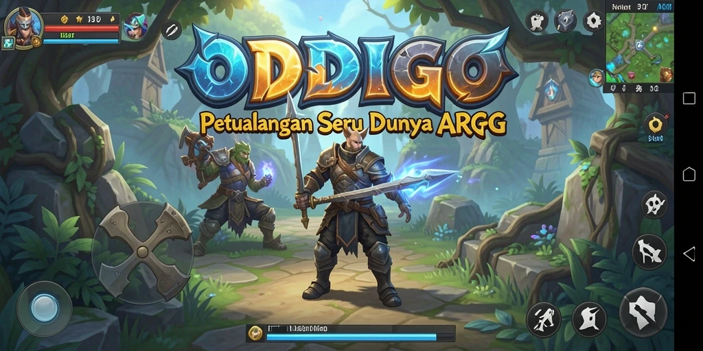 Screenshot gameplay ODDIGO menampilkan pertarungan seru dan grafis menawan.