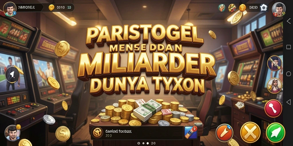 Screenshot PARISTOGEL menunjukkan gameplay Tycoon yang mendebarkan.