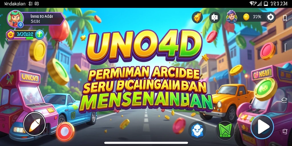 Screenshot gameplay UNO4D menunjukkan keseruan pengalaman bermain arcade.