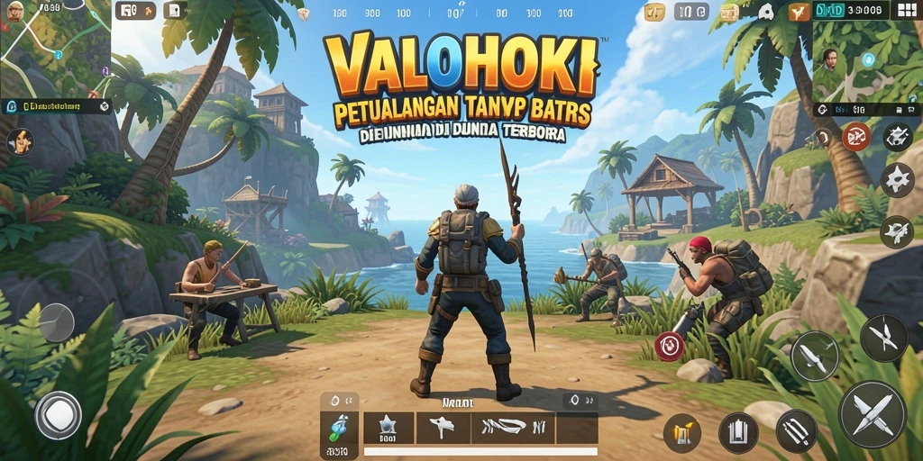 Tampilan gameplay VALOHOKI di dunia Open World yang memukau.