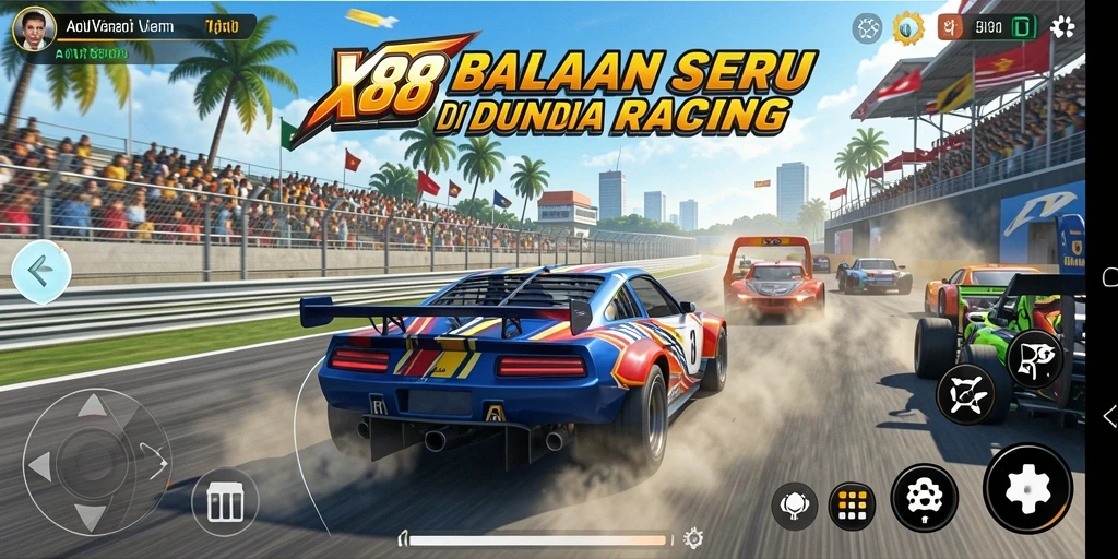 Gameplay menarik balapan dengan berbagai kendaraan dan trek.