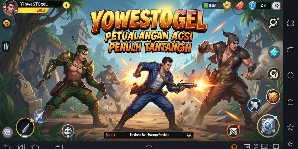 Gameplay seru YOWESTOGEL dengan tantangan aksi yang mendebarkan.